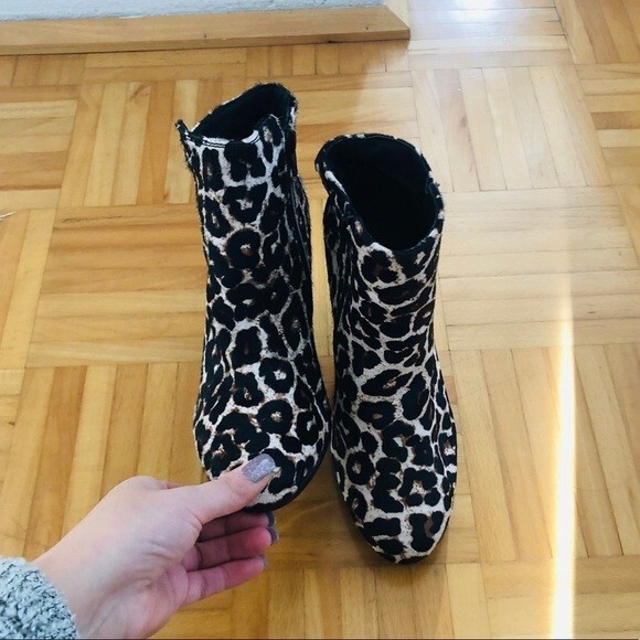 Leopard Print Heidi Klum Ankle Boots shoe - Picture 9 of 11